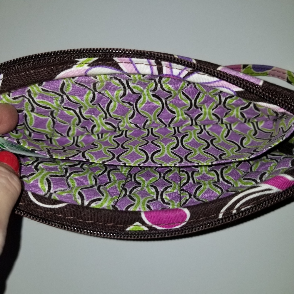 Vera Bradley Wristlet PURPLE PUNCH Pouch Phonecase - Picture 6 of 8